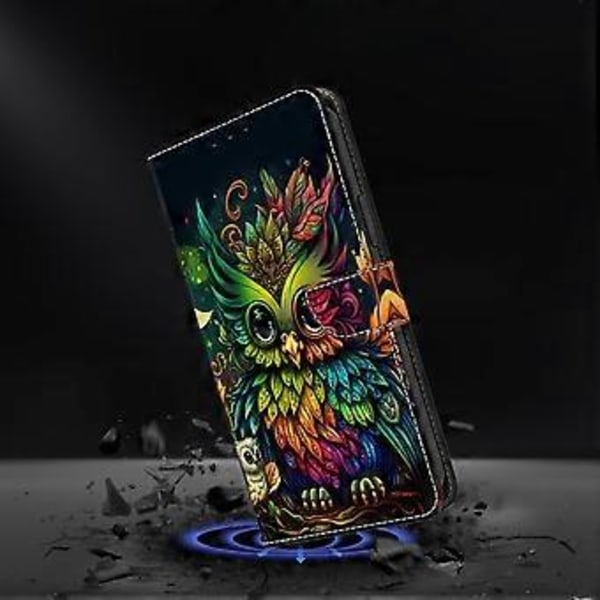 Skal för Xiaomi 14T Mönstertryckt Skyddsfodral TPU+PU Läder Flip Telefonfodral (Stil L)