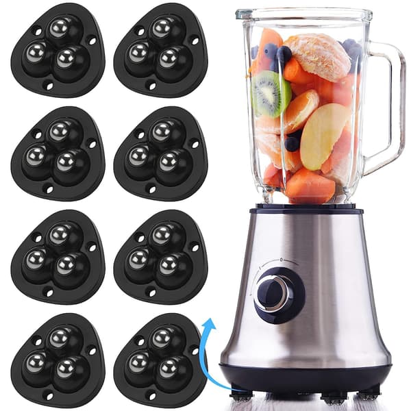 8 st Mini Caster Wheels för små köksapparater Rullar, 360°Rota