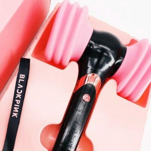 BP Lightstick Konsert Batteridriven Officiell Glow Lamp Hammer Light Stick Fans Present Hiphop Stick Luminous Toys (Rosa,