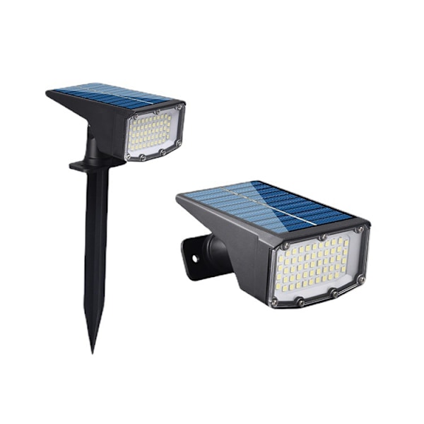 50 LED - 2 stk. Utendørs Solcellelys, IP67 Vanntett Solcellelampe