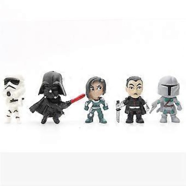 14 stk. Star Wars Mini Figurer Ornament Kage Toppers Dekoration Festartikler Børns Fødselsdag Cupcake Figurer