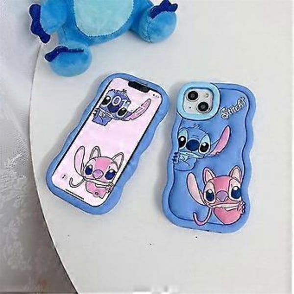 Lilo Stitch Silikonskyddsfodral för iPhone 6/7/8/SE/XR/11/12/13/15 Skal (15)