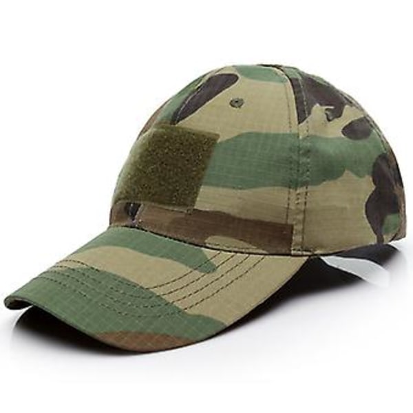 Mens Camo Tactical Baseball Cap Army Military Outdoor Trucker Peaked Hat( Army Green)