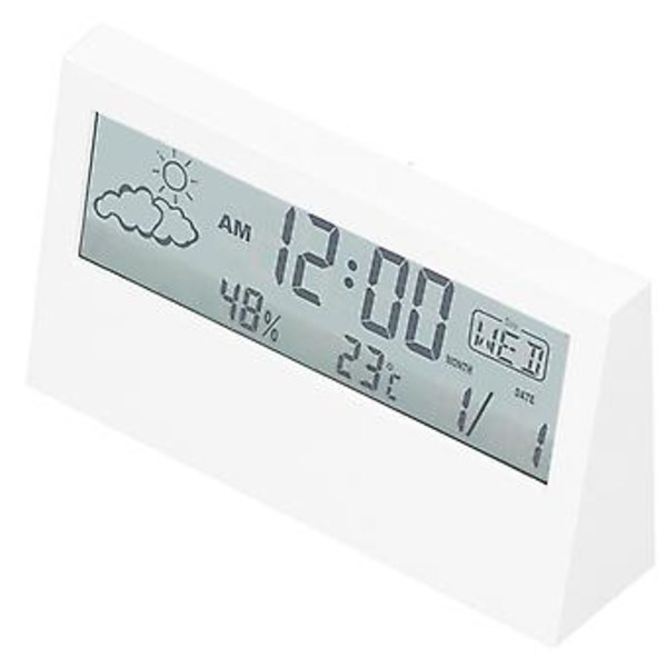 Multifunktionell Elektronisk Väckarklocka med Temperatur- och Luftfuktighetsvisning Digital Klocka för HemXH ( )