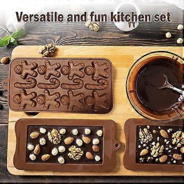 Glædelige silikonekreationer: Non-stick, let rengøring, bage-, gelé- og slikforme til perfekte festgaver