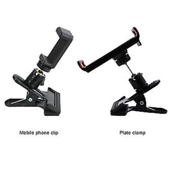 Squeeze Clamp-fäste Mobiltelefonhållare Hantel Concept 2 Roddmaskiner Justerbara Fitnesstillbehör Stativ ( )
