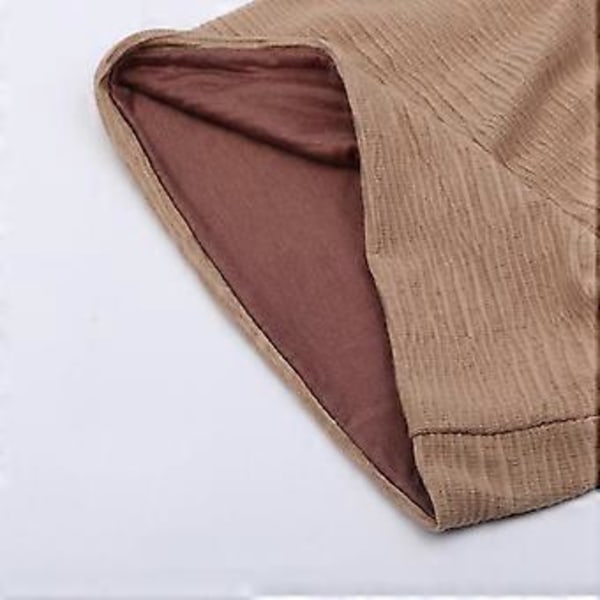 Afslappet Beanie Oversized Slouchy med Åndbart Uld Klassisk Bølgemønster Design Til Fødselsdag Jul Thanksgiving Gave (Kaffe)
