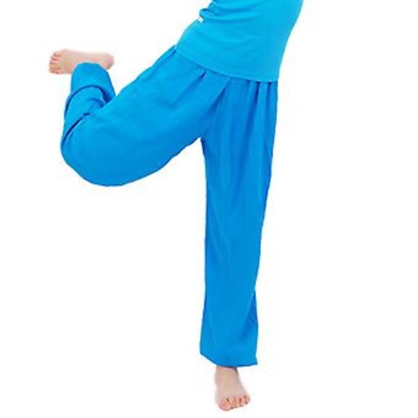 Barnens Lösa Byxor Yoga Dans Bloomers Aladdin Byxor (6-7 År Royal Blå)