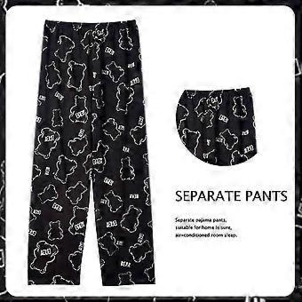 Anime Sanrio Pyjamasbyxor Cartoon Bottoms Sleepwear Långa för Par Bekväma Lösa Hembyxor Tunna Pyjamasbyxor (XXL 6)