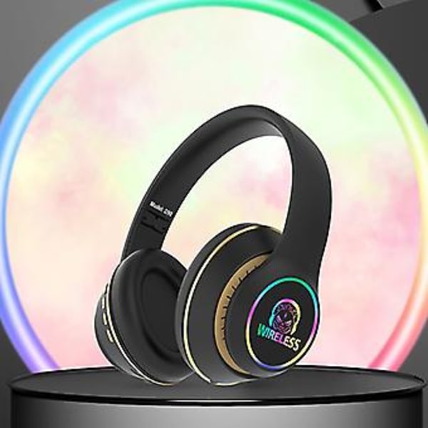 Bluetooth 5.0 Trådlösa Hörlurar, Vikbara, Lång Räckvidd, Stereoljud, Bluetooth-Hörlurar