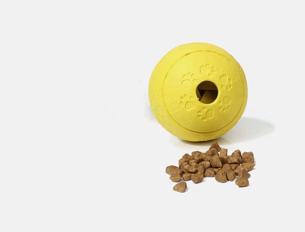Hundleksak bollar hundgodis boll leksaker, bitresistent gummimat