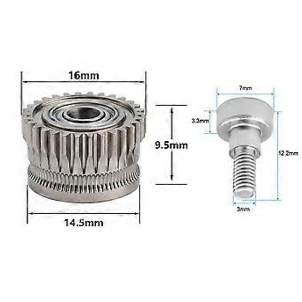 Ny 3D-skrivare Dubbelväxel Extruder Kit för K1/K1C/K1 Max/Ender3/V3 Plus V3 Uppgradering 3.0 Härdat Stål