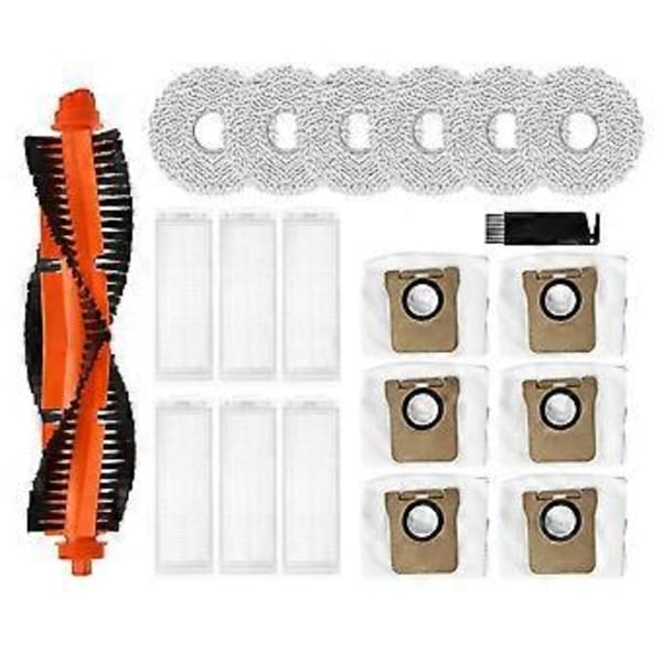 Til M30 Pro / C107 Robotstøvsuger Hovedbørste Moppeklud Rag Heap Filter Støvpose Tilbehørsdele