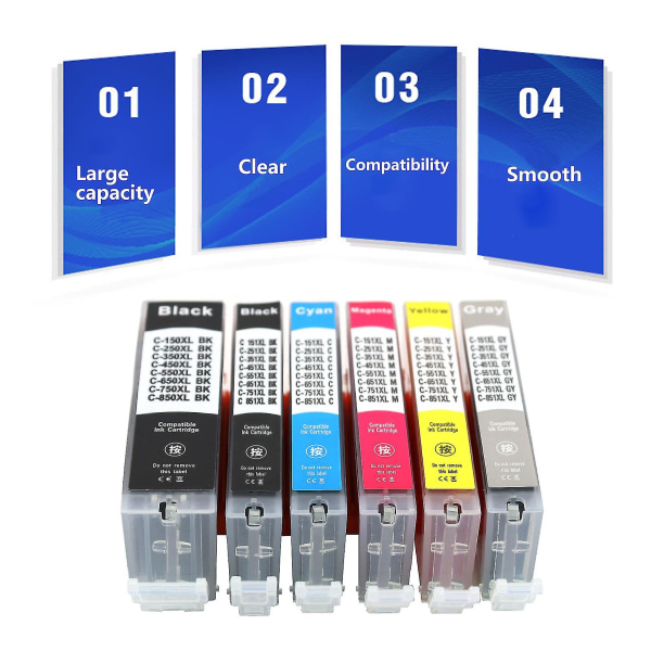 Compatible Ink Cartridge Replacement For Canon Pgi-250xl Cli-251xl 250 251 Compatible With Canon Pixma Ip7220 Mg5420 Mx922 Mg6320 Mg5520 Mg5620 Mg6420