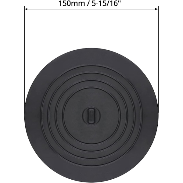 Silikonavloppspropp, 2-pack, diskpropp, badkarspropp,