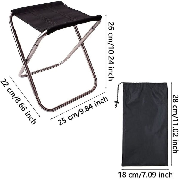 Camping Folding Stool, Fishing Chair Stool, Aluminum Alloy Folding Stool