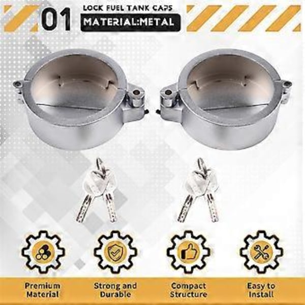 2 ST Uppgraderade Låsande Tanklock för Lastbilar, för , Sterling och Klass 8 Lastbilar