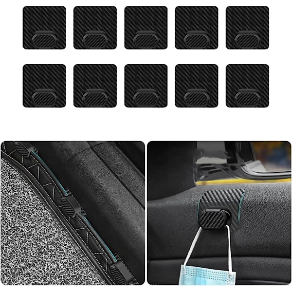 10Pcs Adhesive-Backed Self-Adhesive Clips, Multi-Purpose Car Mat Fastener