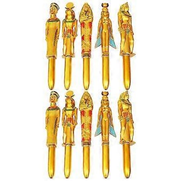 10 stk Kuglepenne Skrivepenne Egyptiske Elementer Penne Kontor Skoleartikler
