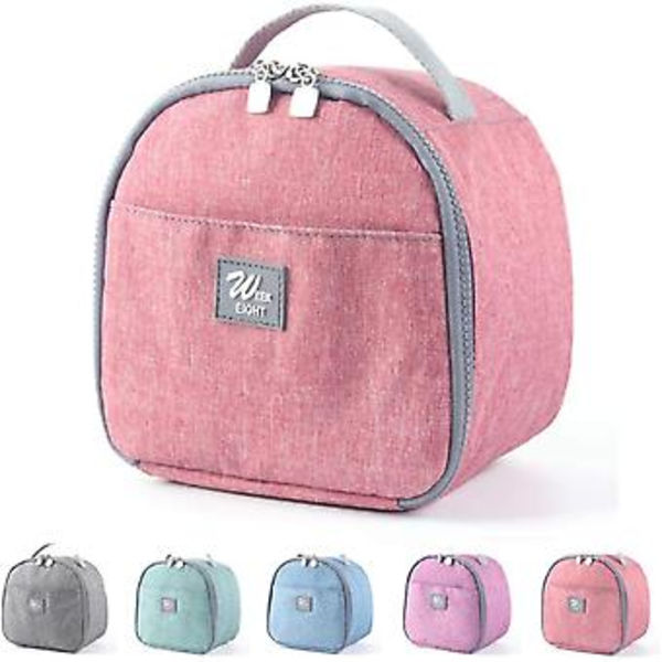 Lunchväskor för Kvinnor, Keaiduo Isolerad Liten Mini Lunchbox Kylare Väska för Arbete, Kontor, Skola (röd)
