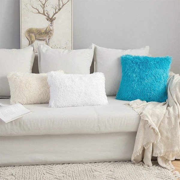 Putetrekk Kunstig Pels Sofa Pute Dekorativ Putetrekk