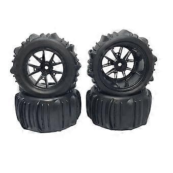 RC Ökenhjul med Paddeldäck för 1//14 1/16 RC Buggy