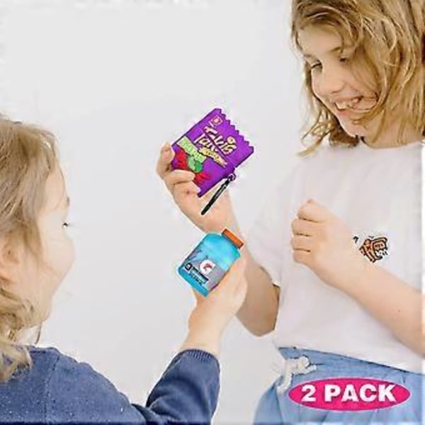 KATEA Airpod 1/2 Fodral Söt Cartoon 3D Unik Mjuk Silikonöverdrag Rolig Mode Kul Cool Karaktär Snygg Design Fodral Kvinnor Flickor Pojkar Tonåringar för A
