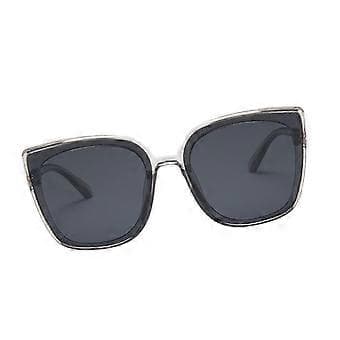 Solbriller Dame Trendy Retro Stil Briller Mode Komfortabel Solbeskyttelse (Grå)