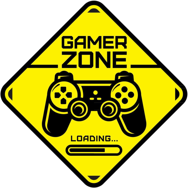 Gamer Zone Laddar på jobbet Stör ej Gamer på jobbet Door Stic