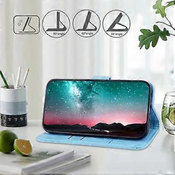 Til Samsung Galaxy A34 5G Fuld Beskyttelse Ensfarvet PU Læder Wallet Case Mobiltelefon Stand Cover (Style B)