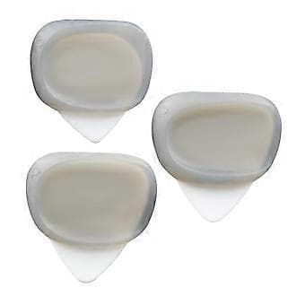 3 Gitarrplektrum Tumfingerplektrum 0.6/0.96/1.2mm för Bas Akustisk Gitarr (Grå)