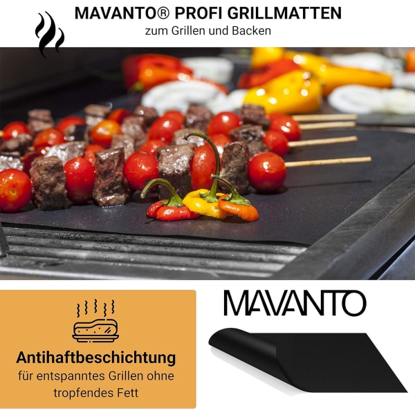 MYCKET TJOcka BBQ-grillmattor (2-pack) - 0,4 mm 40x33 cm - Hållbara,