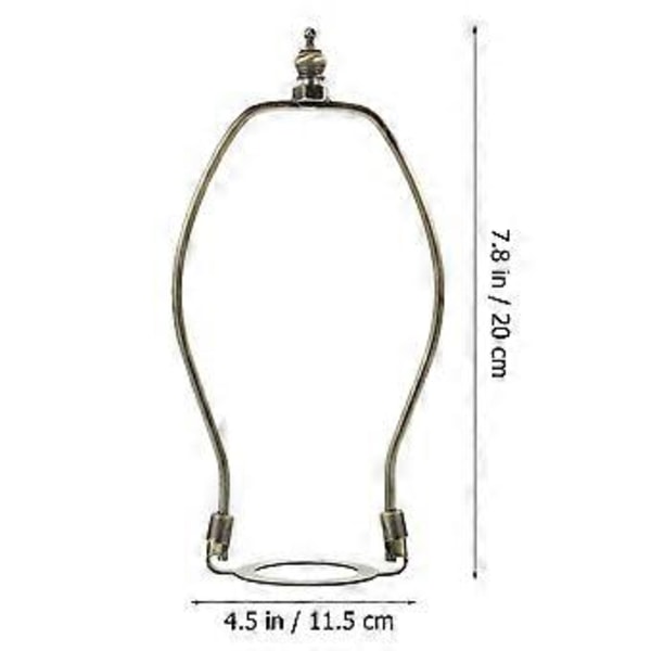 2 stk. Gulvlampe Skærm Harp Holder Lampecafé Horn Alloy Beslag Lampecafé Dele E27