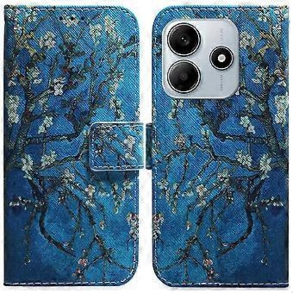 Plånboksfodral för Xiaomi Redmi Note 14 5G med mönstertryck, läderfodral (Stil C)