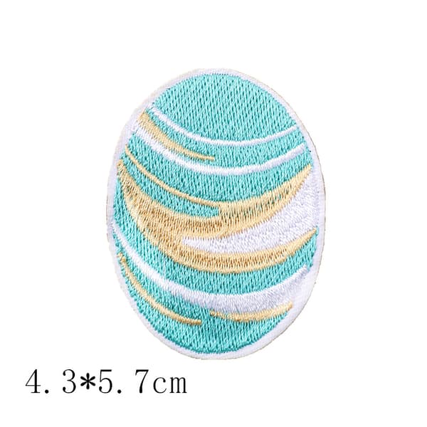 30 stk Datamaskinbroderte stempler, astronaut brodert stofflapp