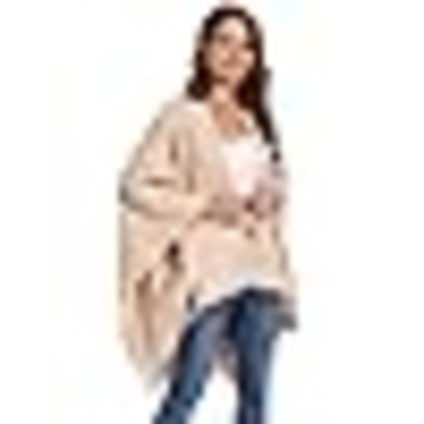 Poncho Dam Kvinna Vinter Varm Elegant Poncho Pläd Poncho Kappa Stickad Poncho Kavaj Vinter Poncho Halsduk Kvinna Present till Födelsedag Jul