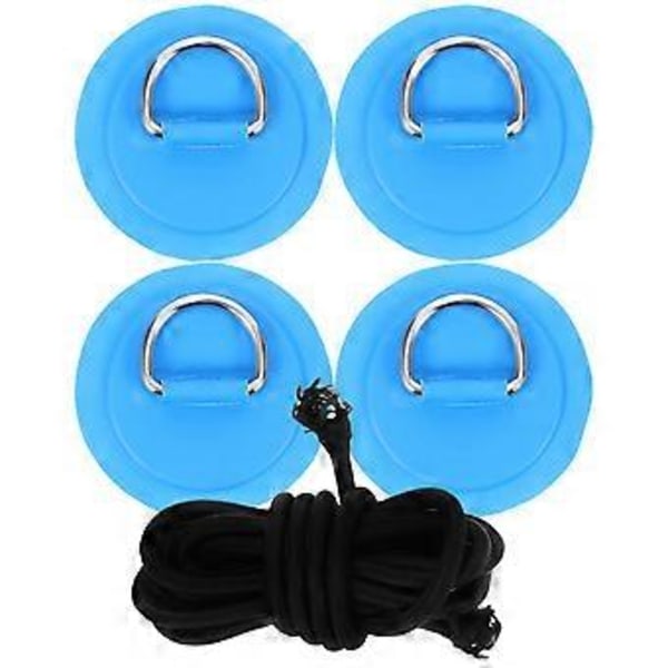 1 Set Uppblåsbar Båt D-ring Patchar Kajak D-ring Pads Patch D-ringar för Båt Kajak Tillbehör
