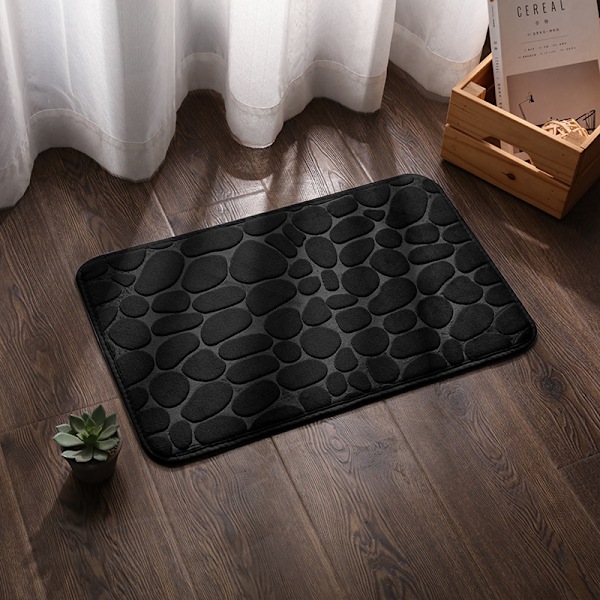 50x80cm Mikrofiber Bademåtte, Absorberende Badeværelsesgulvmåtte