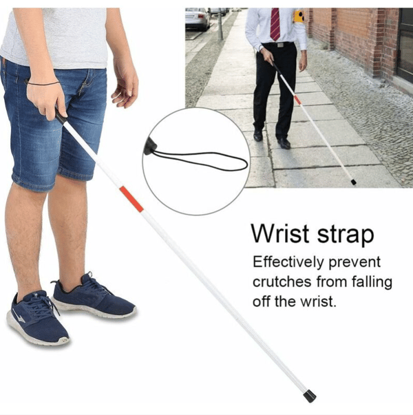 Blind Folding Bar - Hvit Lang Folding Bar for Bevegelse Rundt