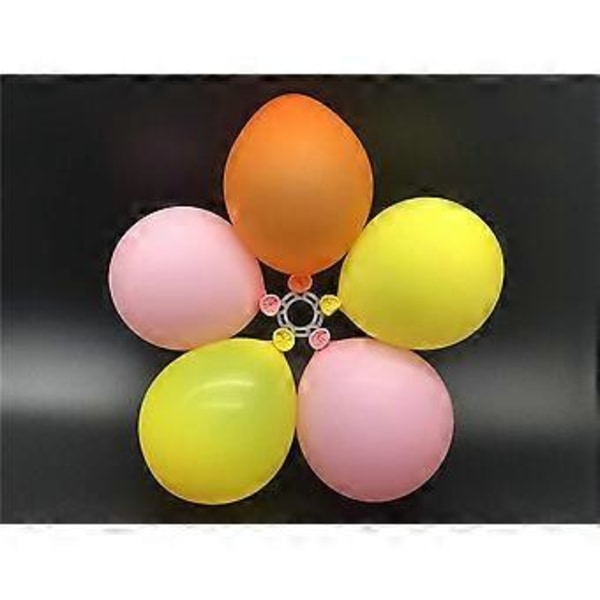 SZTXJ 60 st Blomformade Ballongklämmor, Ballongbåge Kopplingsklämmor Ring Spänne, Ballongbåge Kopplingsklämmor (B)