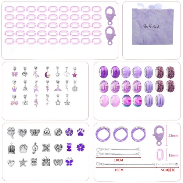 racelet Making Kit Jewelry Making Supplies Bead Unicorn/Mermaid C