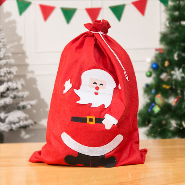 3 st olika storlekar julgodispåsar, godispåsar, julklappar, julrekvisita, tomtens ryggsäck