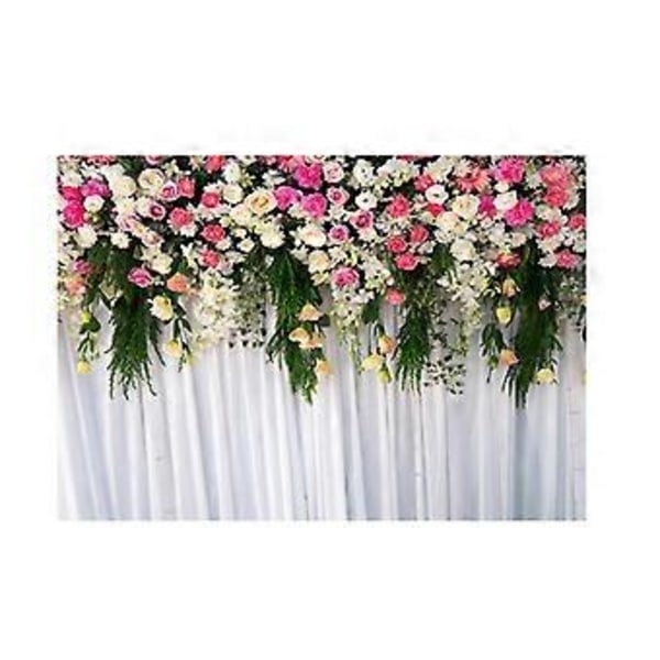 83x59 tommer Blomster Blomster Baggrunds Gardin Party Tilbehør Bryllup Baggrund Foto Baggrunde til Bryllup Babyshower Fødselsdagsfest Dekoration (stil 3)