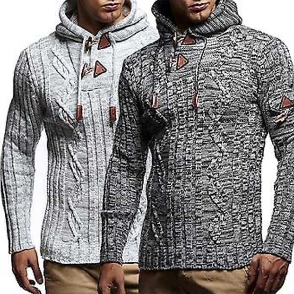 Hettegenser med lange ermer i akrylfiber, komfortabel og elastisk vintergenser for skøyting (3XL svart)