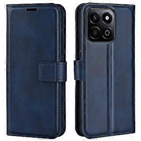 For Honor 200 Smart 5G/X7c 4G Stand Case Anti-Scratch Kalvetekstur Læder Telefon Cover (Style E)