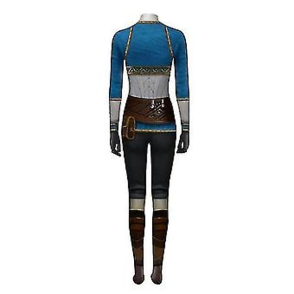 The Legend of Zelda: Breath of the Wild Link Halloween Cosplay Bodysuit (Vuxen M Stil 3)