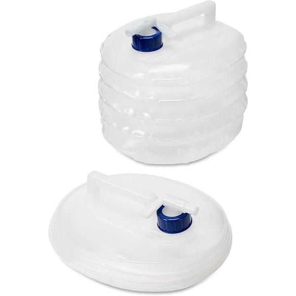 2 Vikbara Flaskor med Kran, 5L - Husbil, Vandring, Utomhus & C