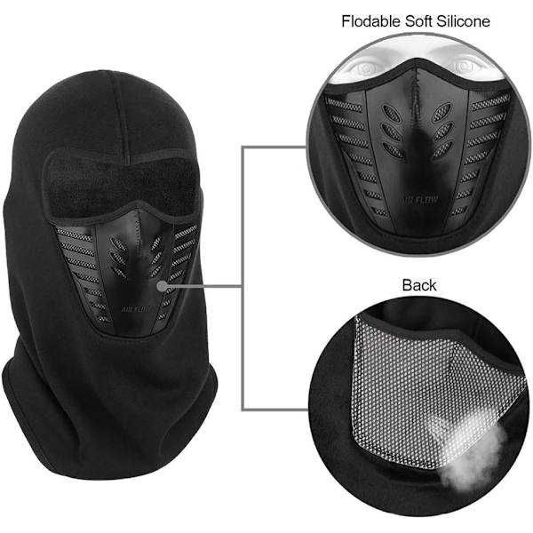 Lämmin Balaclava Balaclava, Monitoiminen Kasvobalaclava Hengityksellä