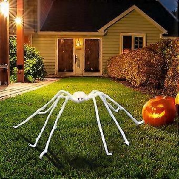 Halloween Edderkopp Hjem Utendørs Gårdsplass Dekorasjon Spøkelseshus Dekor Rekvisitter (B)