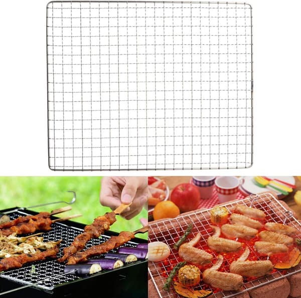 Rustfrit stål firkantede huller grill grill grill multifunktion